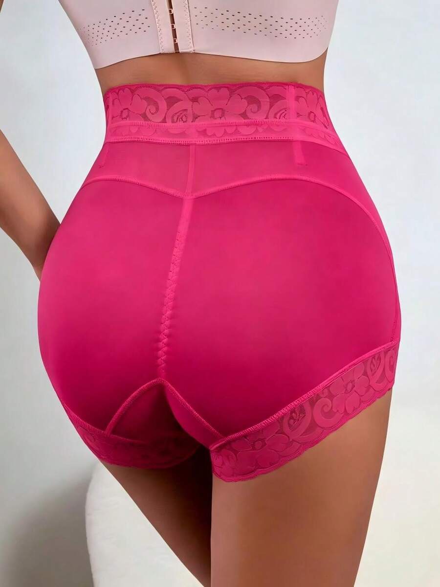 Dusty purple high waist tummy control shapewear briefs for women with body shaping support.