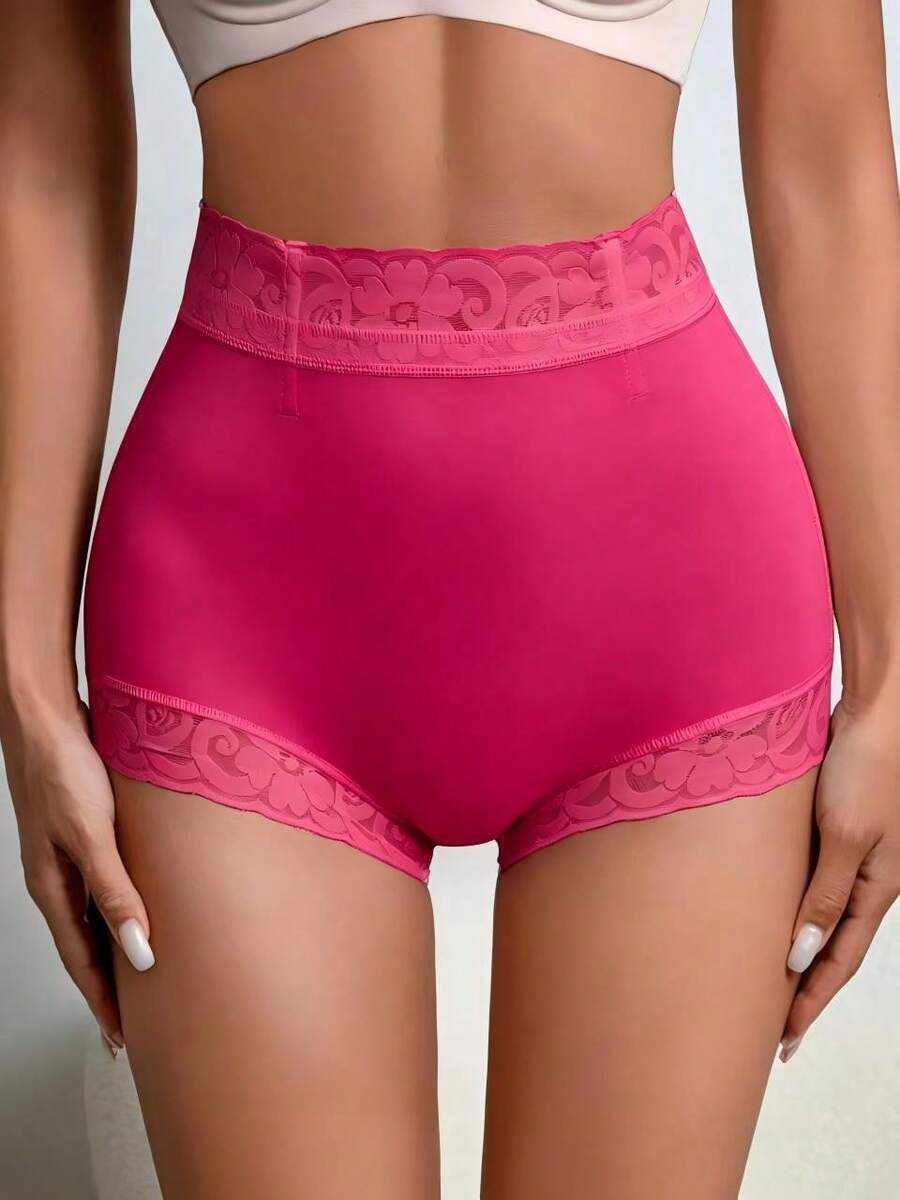 Dusty purple high waist tummy control shapewear briefs for women with body shaping support.