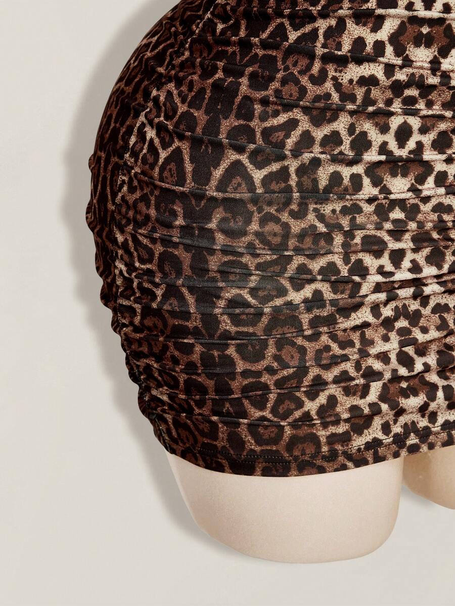 Women's apricot sequin strapless mini bodycon dress featuring cup detail and separate arm sleeves.