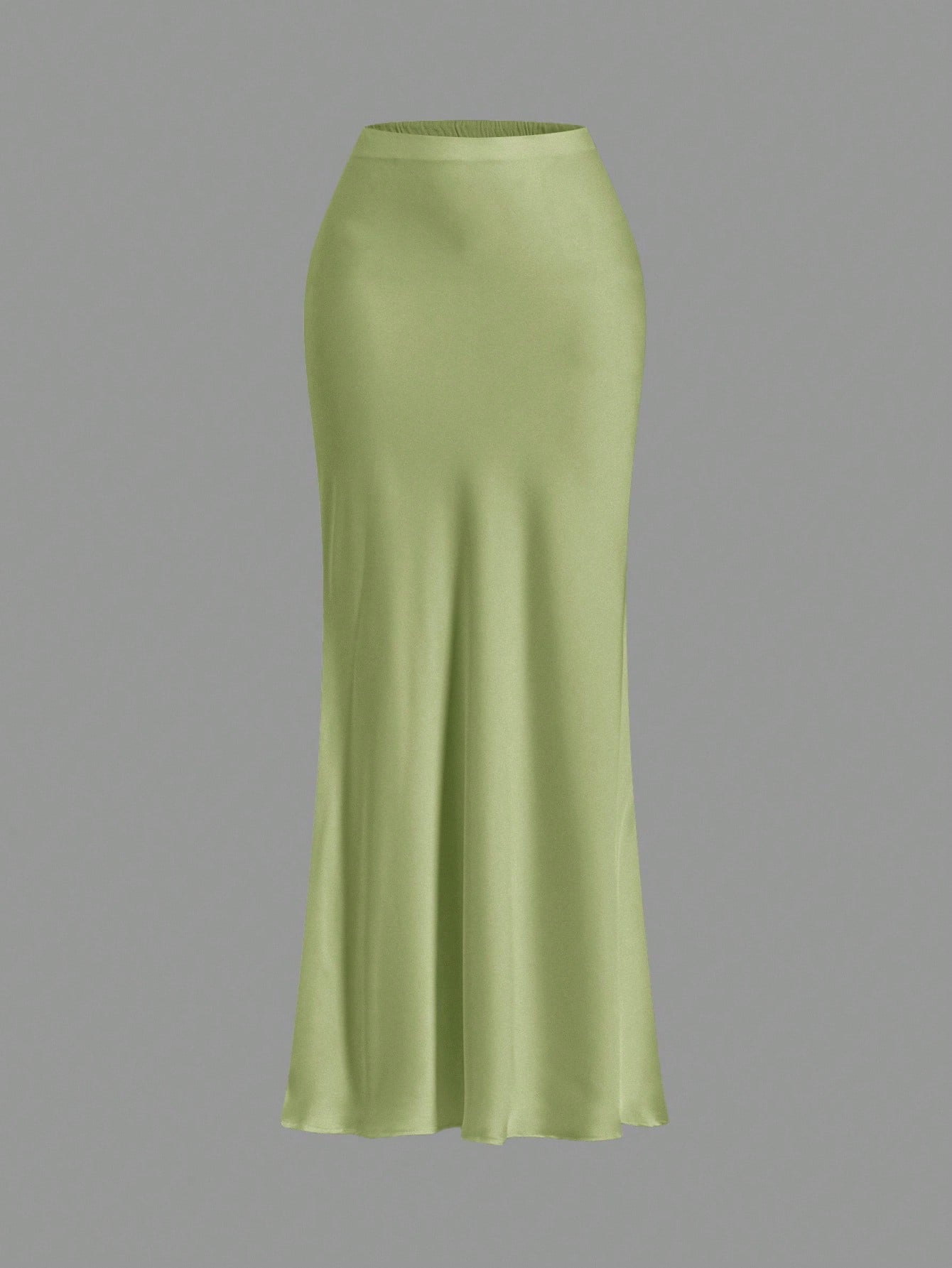 Women's black woven mermaid maxi skirt featuring a solid color design, mid waist, and 100% cotton fabric.