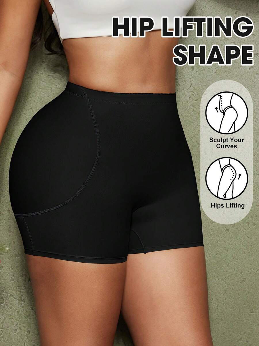 Women's waist cincher shapewear bottom featuring tummy control and padded hips.