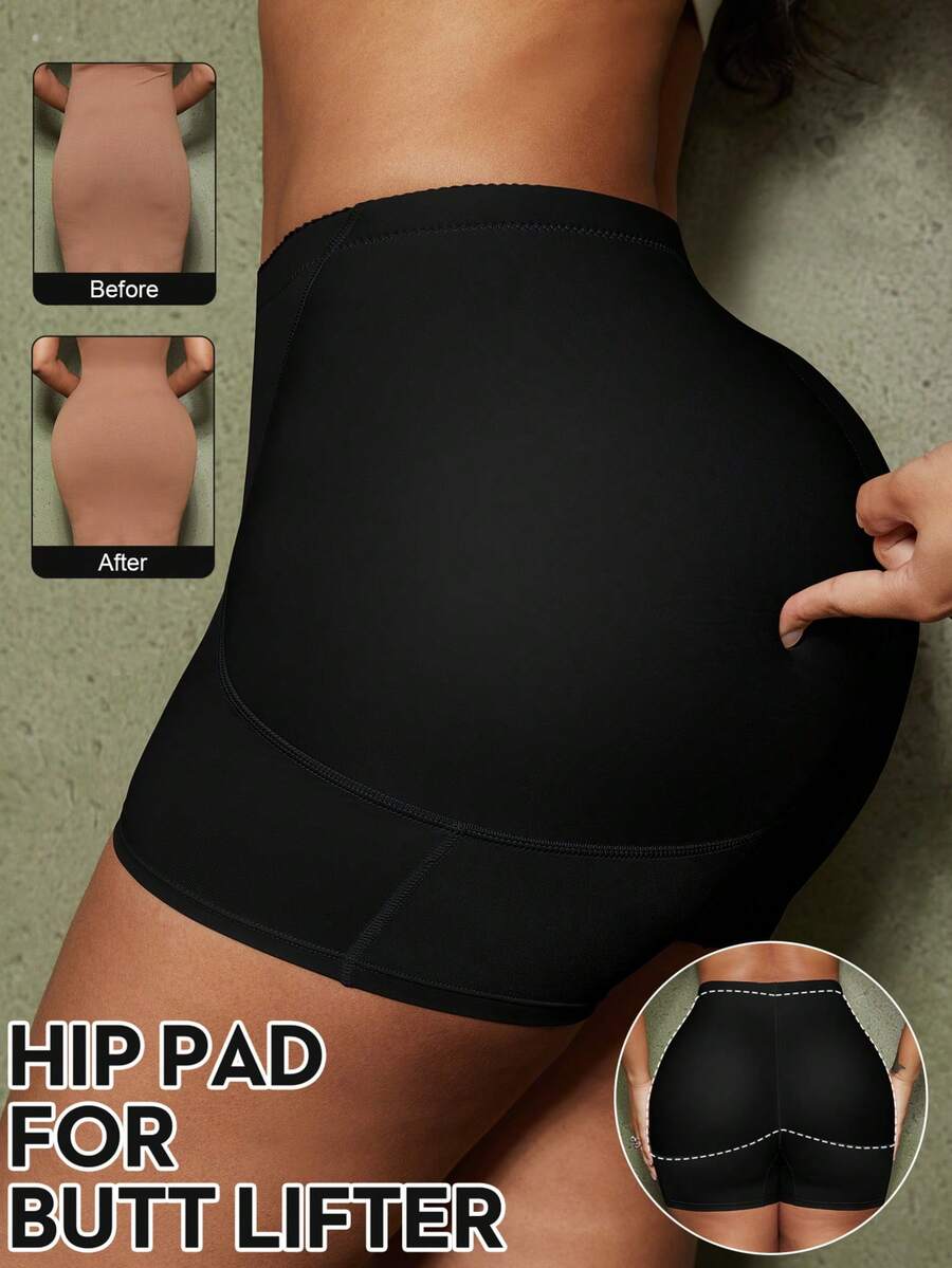Women's waist cincher shapewear bottom featuring tummy control and padded hips.