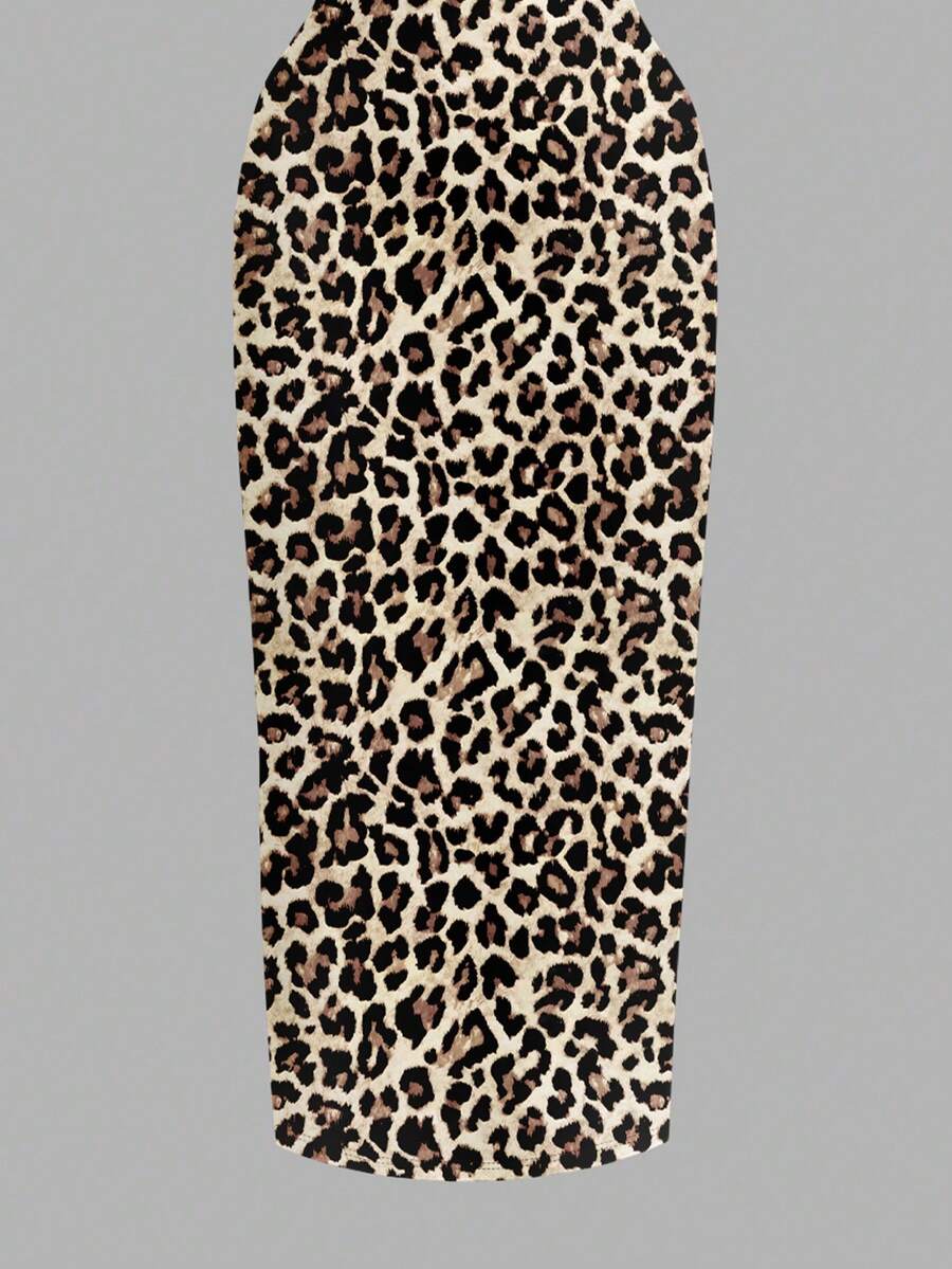 Women's minimalist floral daisy print bodycon cami dress with spaghetti straps, backless cut, high waist, and split thigh slit.