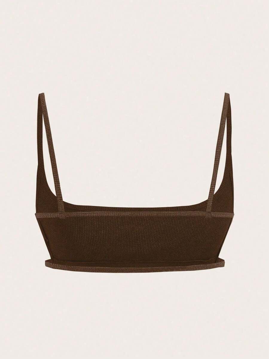 Women's black cropped camisole top with faux crocodile texture, backless spaghetti straps, and matching arm sleeves.