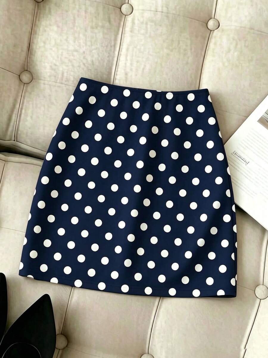 Women's short guipure lace skirt with lettuce trim and skinny mid-waist fit.