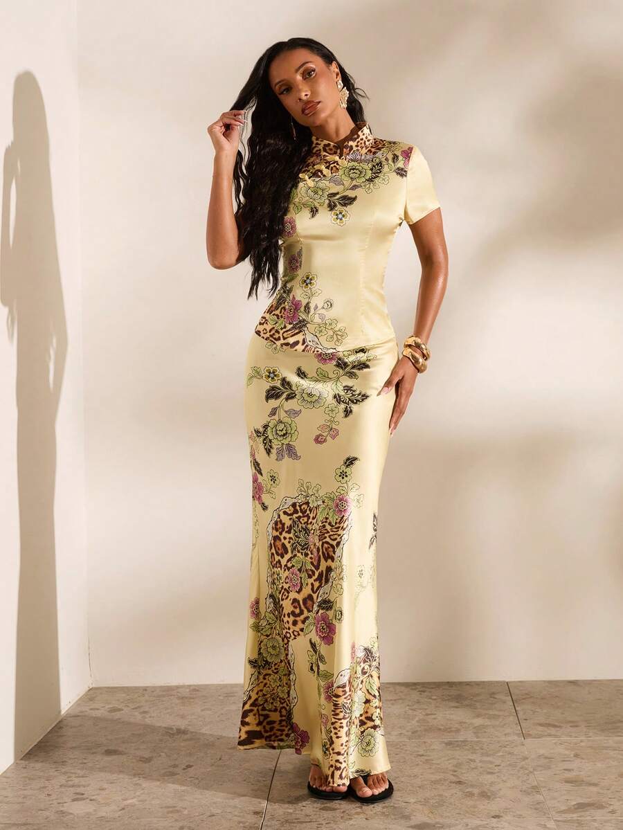 Women's black woven mermaid maxi skirt featuring a solid color design, mid waist, and 100% cotton fabric.