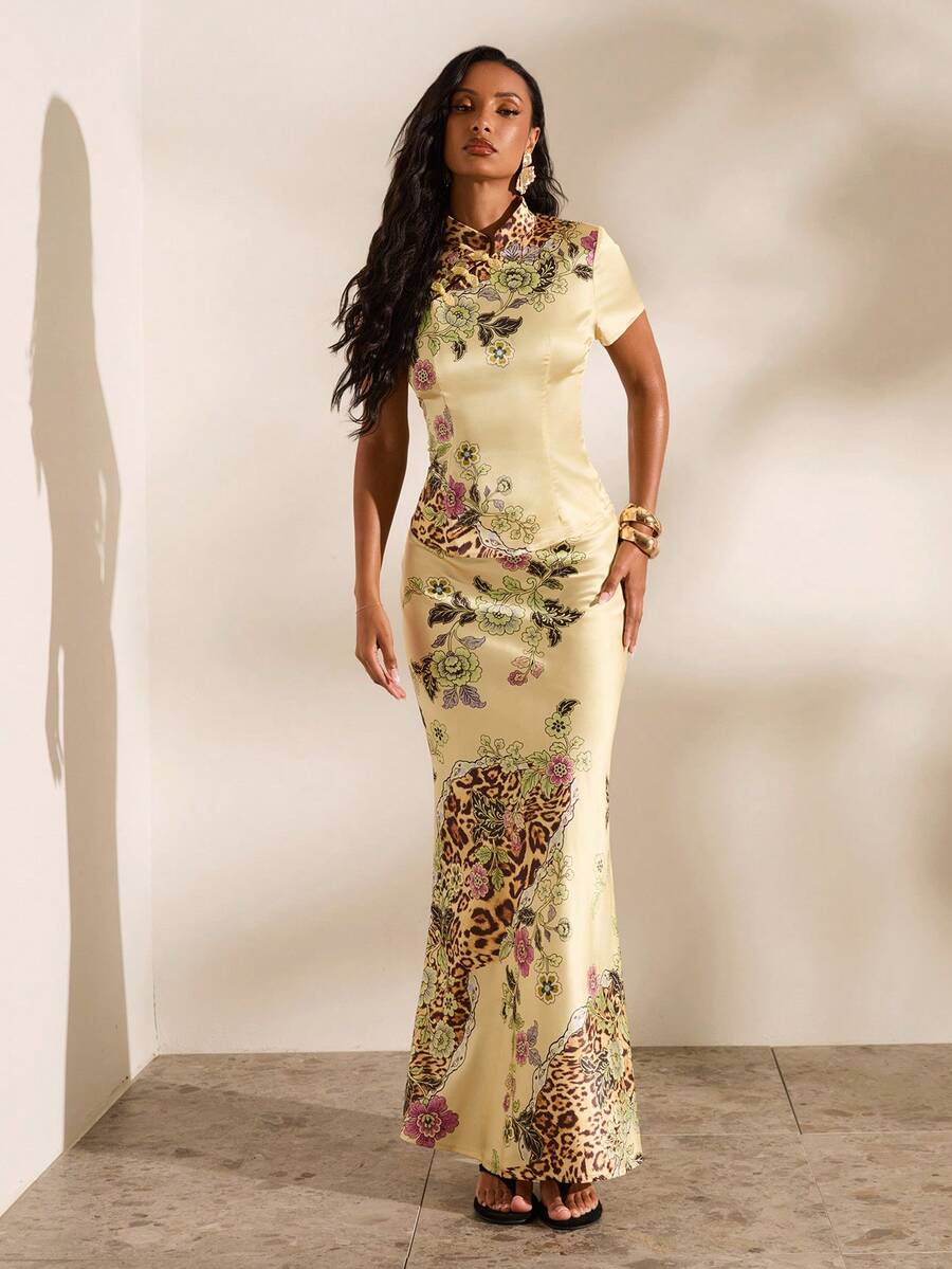 Women's black woven mermaid maxi skirt featuring a solid color design, mid waist, and 100% cotton fabric.