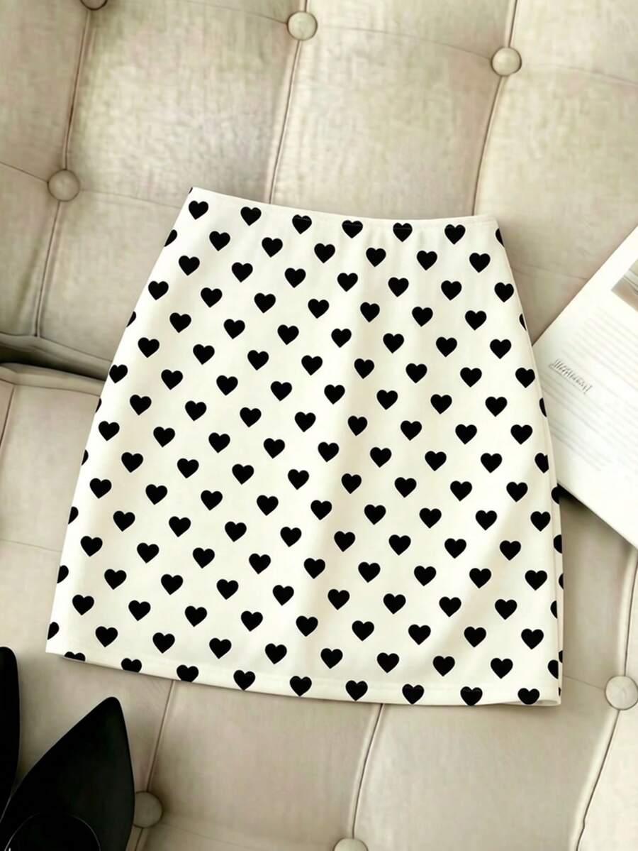 Women's short guipure lace skirt with lettuce trim and skinny mid-waist fit.