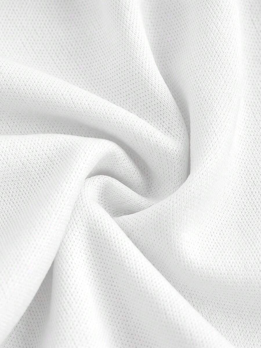 White tiered ruffle trim mini skirt for women with low waist, knot detail, mesh fabric, and casual Y2K boho design.