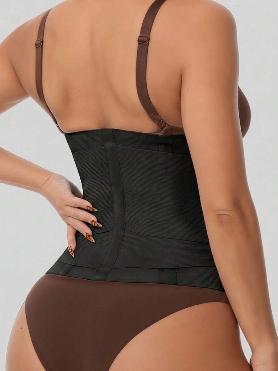 Women's high compression waist trainer and abdominal shaper belt designed for tummy support and daily wear.