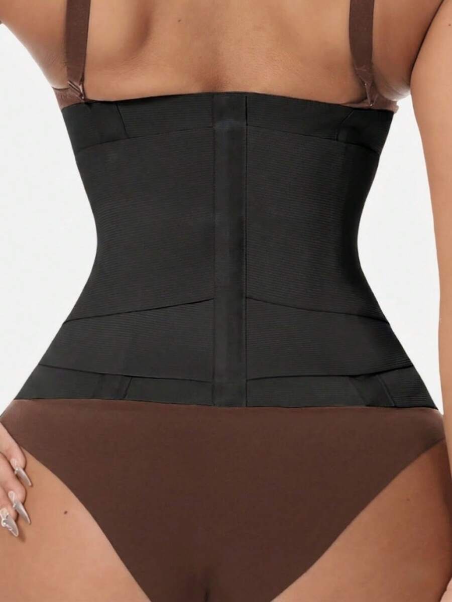 Women's high compression waist trainer and abdominal shaper belt designed for tummy support and daily wear.
