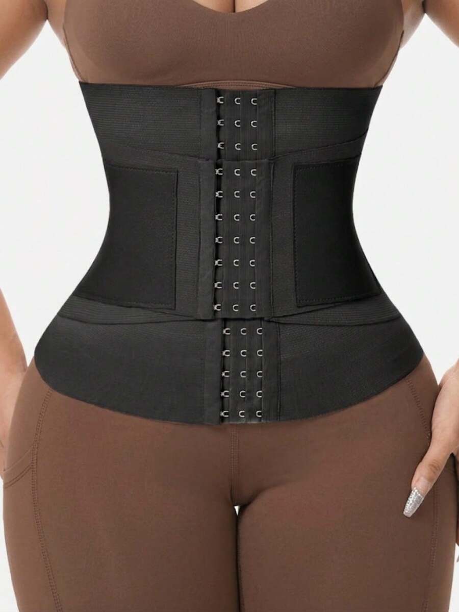 Women's high compression waist trainer and abdominal shaper belt designed for tummy support and daily wear.