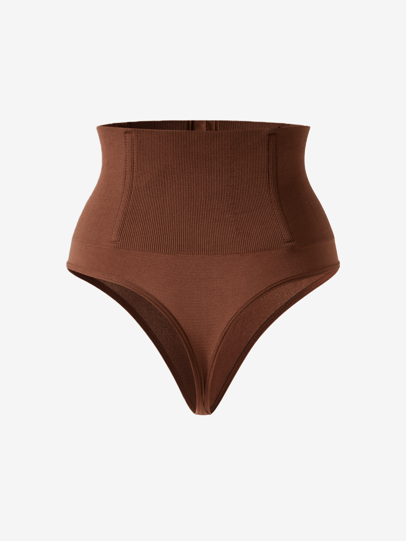 Women's high waist tummy control shaping briefs with hook-and-eye closure and strong stretch support