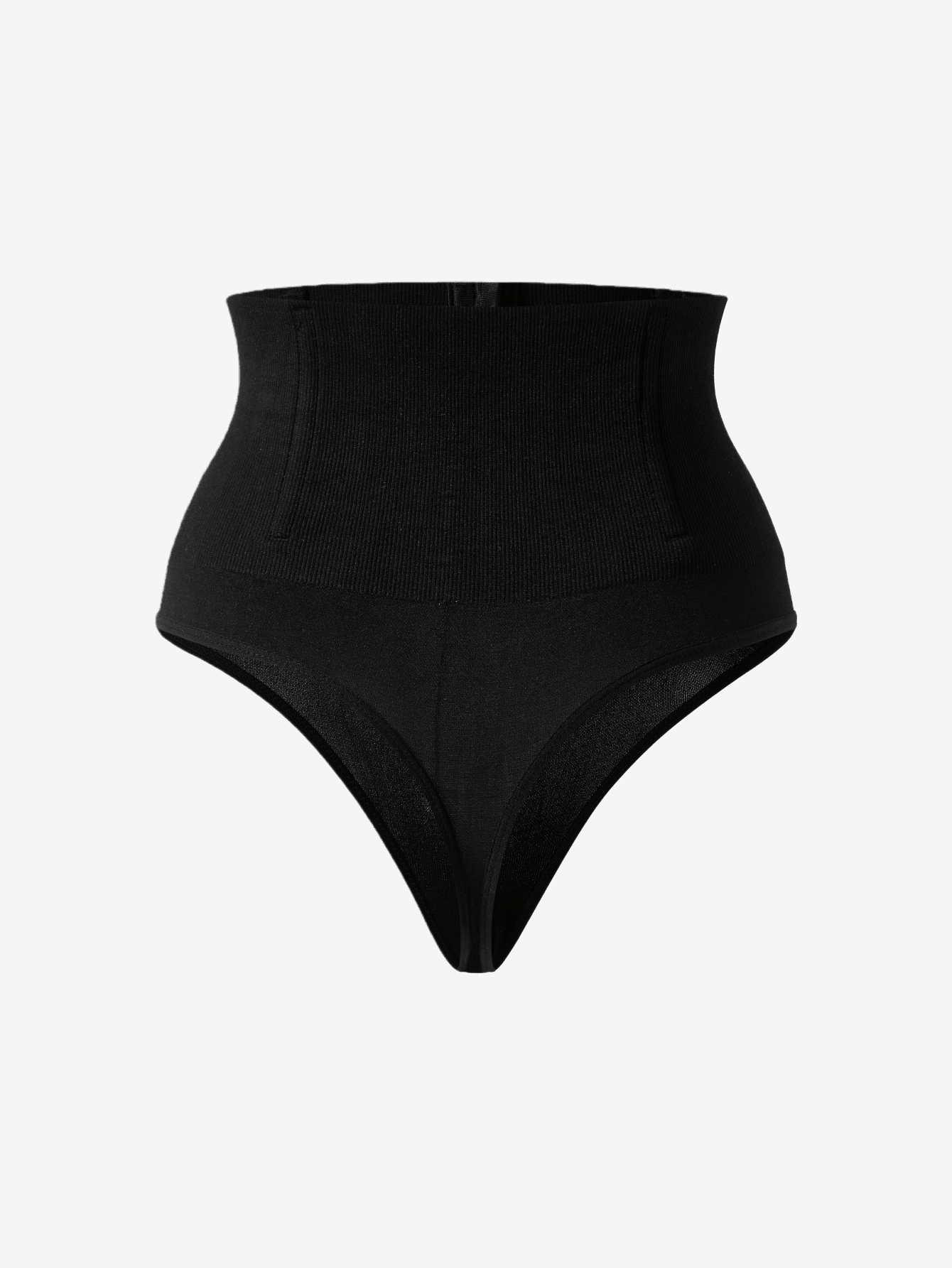 Women's high waist tummy control shaping briefs with hook-and-eye closure and strong stretch support