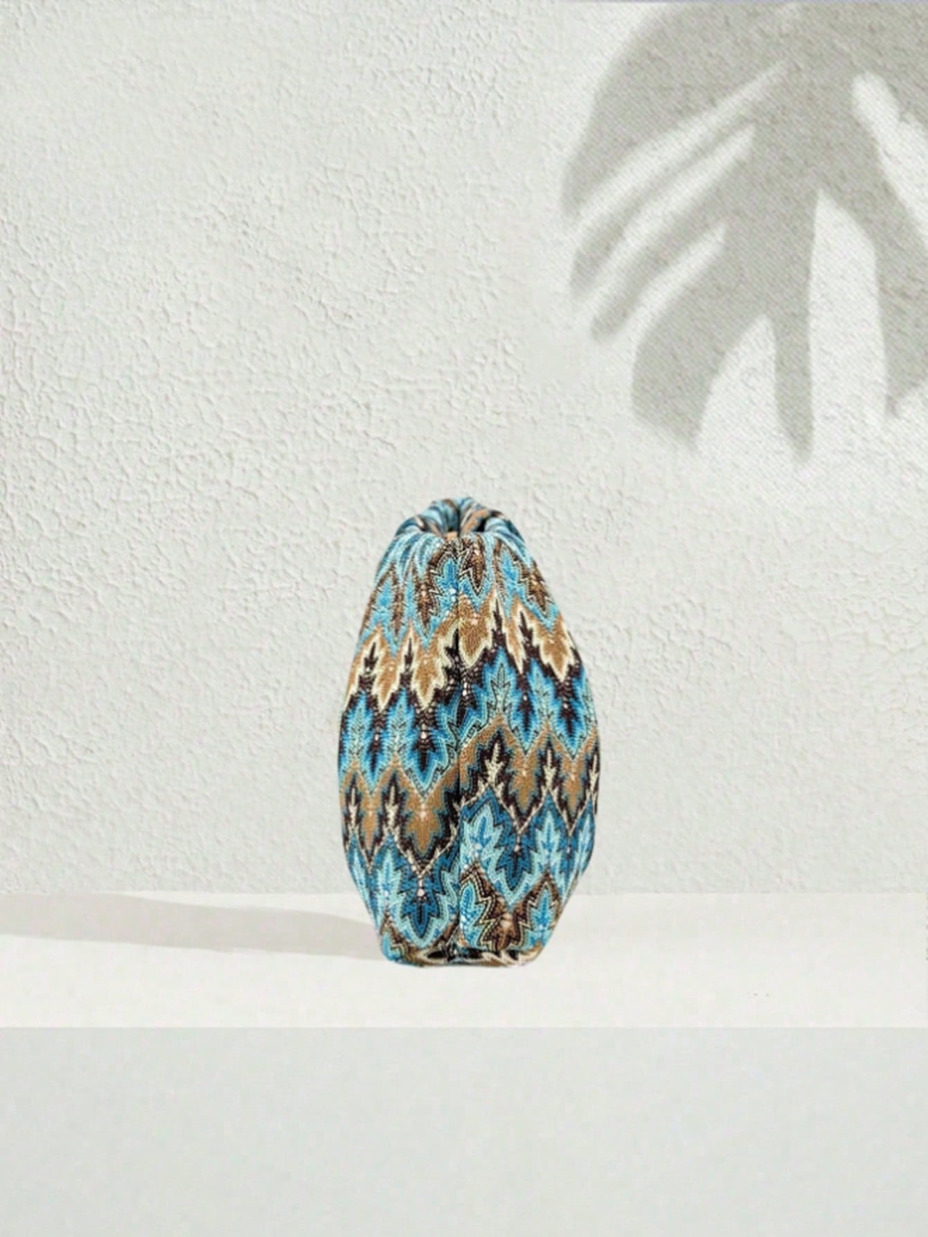 1pc Rainbow Color Woven Clutch Bag, Minimalist & Fashionable, Suitable For Casual/Daily Use, Woven Bag