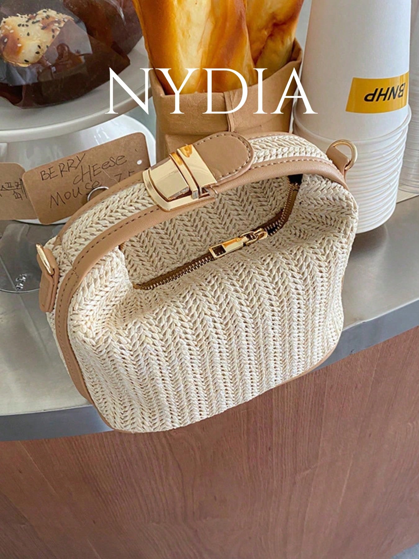 Summer Straw Woven Handbag, Casual Women's Tote Bag, Shoulder Bag, Crossbody Bag