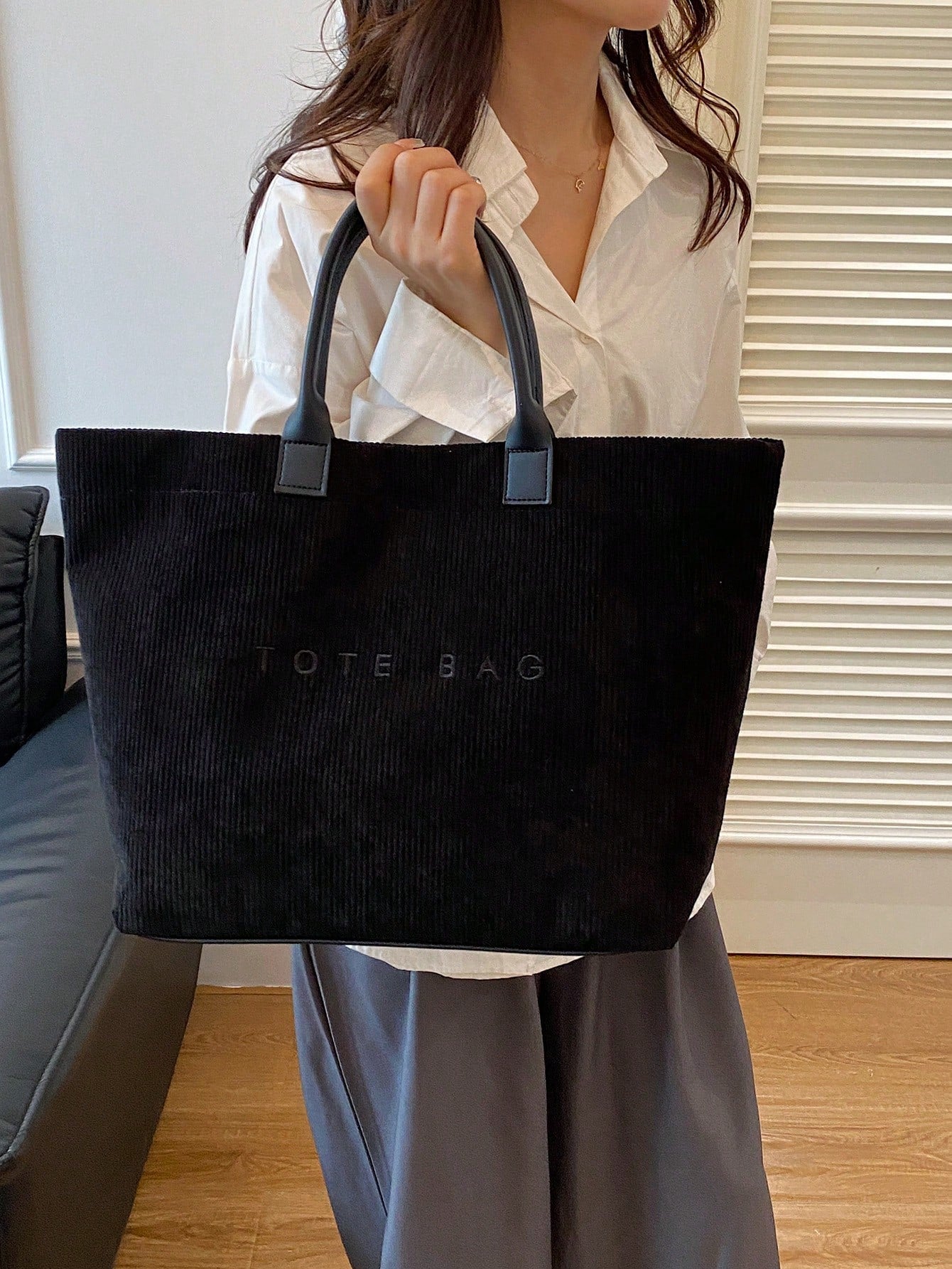 New Large Capacity Letter Decor Woven Straw Tote Bag, Multi-Functional Commute Casual Vacation Woven Straw Handbag Suitable For Commuting, Shopping, Beach Vacation, Office, Holidays