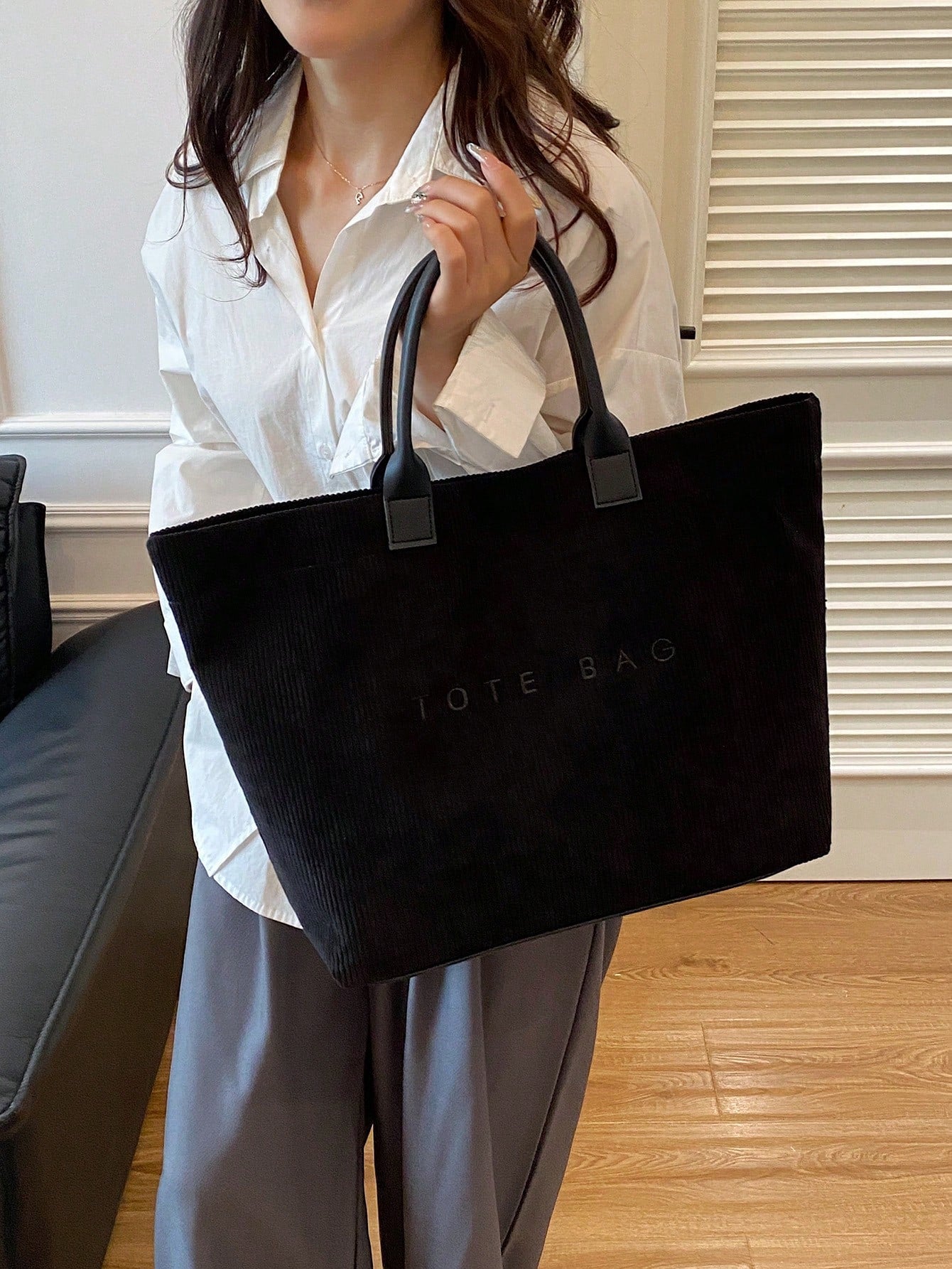 New Large Capacity Letter Decor Woven Straw Tote Bag, Multi-Functional Commute Casual Vacation Woven Straw Handbag Suitable For Commuting, Shopping, Beach Vacation, Office, Holidays