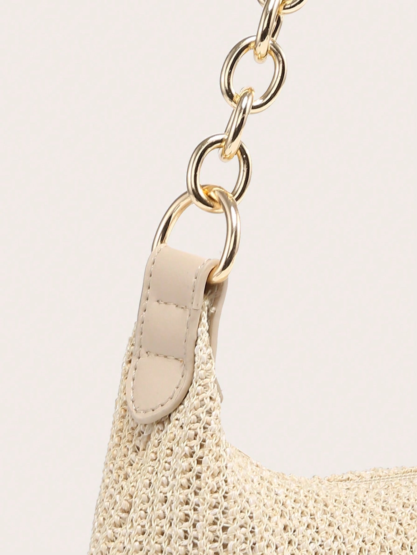 Women's Underarm Shoulder Bag, Square Bag, PU Rope Flower Pendant, Large Capacity, Lightweight, Casual Fashionable Beach Vacation Style, Suitable For Shopping And Vacation , Beach Bag, Holiday, Straw Bag