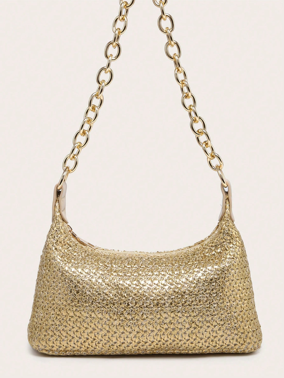 Women's Underarm Shoulder Bag, Square Bag, PU Rope Flower Pendant, Large Capacity, Lightweight, Casual Fashionable Beach Vacation Style, Suitable For Shopping And Vacation , Beach Bag, Holiday, Straw Bag