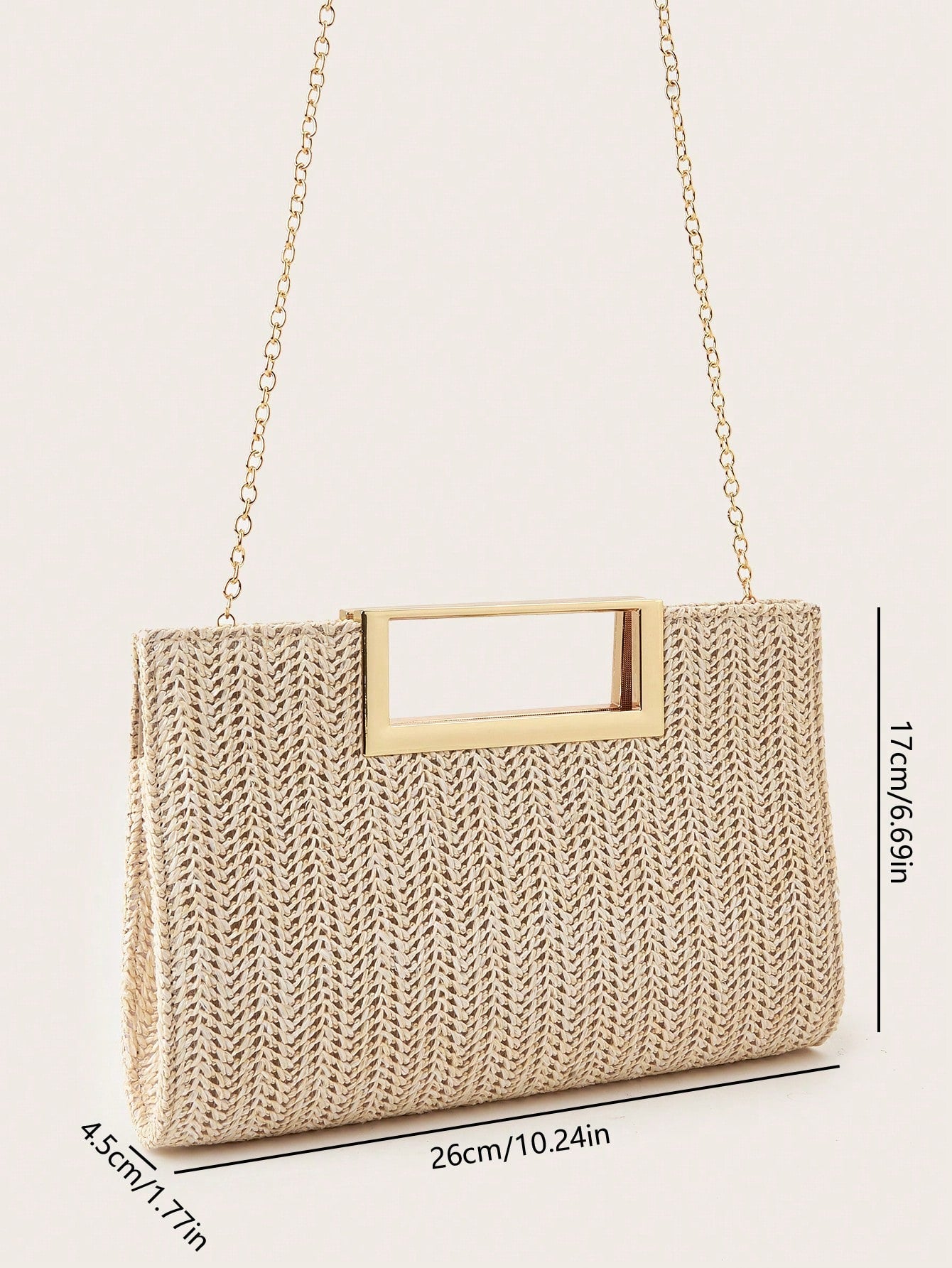 AIBBYDAR Women's Evening Bag, Apricot Colored Fashionable Solid Velvet Handbag, Suitable For Evening Gowns