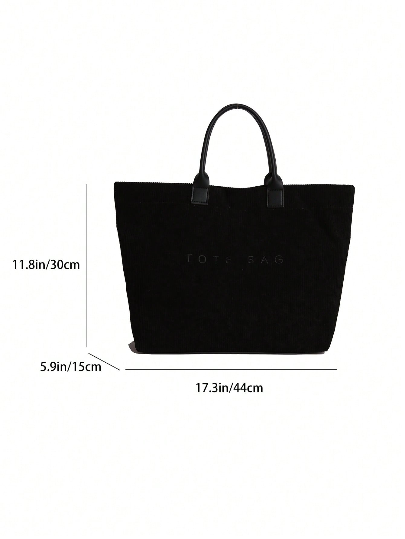 New Large Capacity Letter Decor Woven Straw Tote Bag, Multi-Functional Commute Casual Vacation Woven Straw Handbag Suitable For Commuting, Shopping, Beach Vacation, Office, Holidays