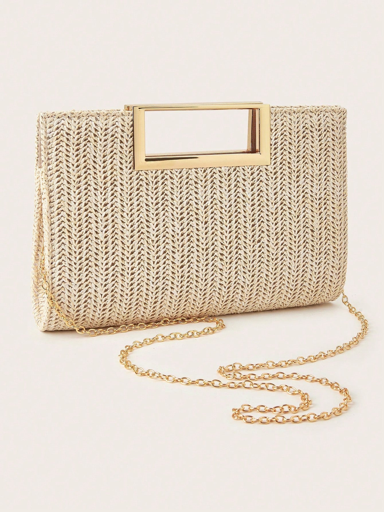 AIBBYDAR Women's Evening Bag, Apricot Colored Fashionable Solid Velvet Handbag, Suitable For Evening Gowns