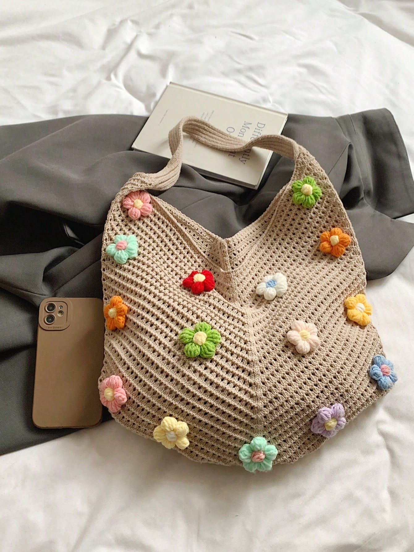 Summer New Casual Straw Tote Bag, Women Large Capacity Shoulder Shopping Handbag , Summer , Beach