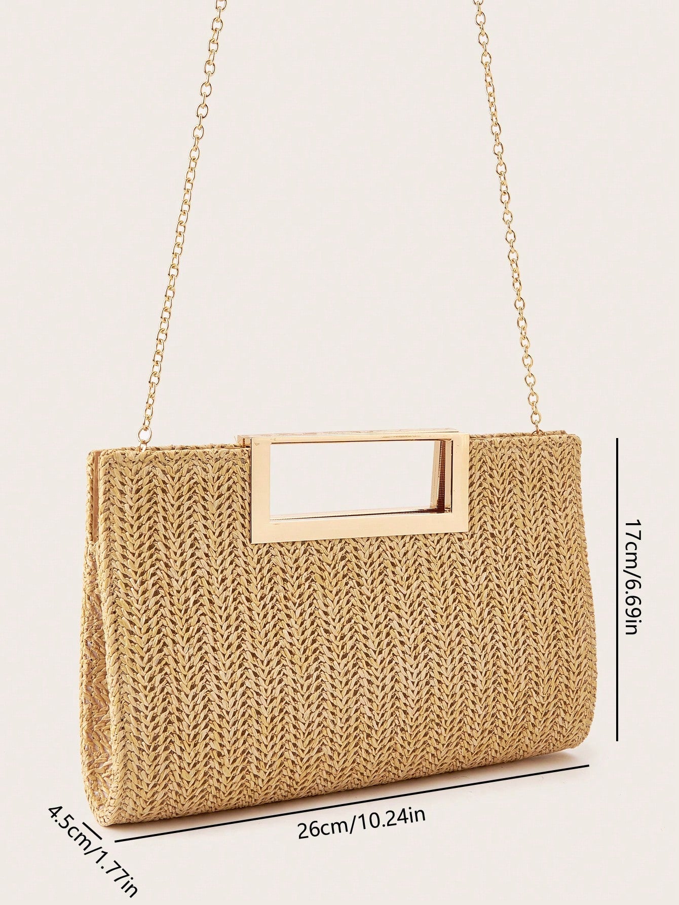 AIBBYDAR Women's Evening Bag, Apricot Colored Fashionable Solid Velvet Handbag, Suitable For Evening Gowns