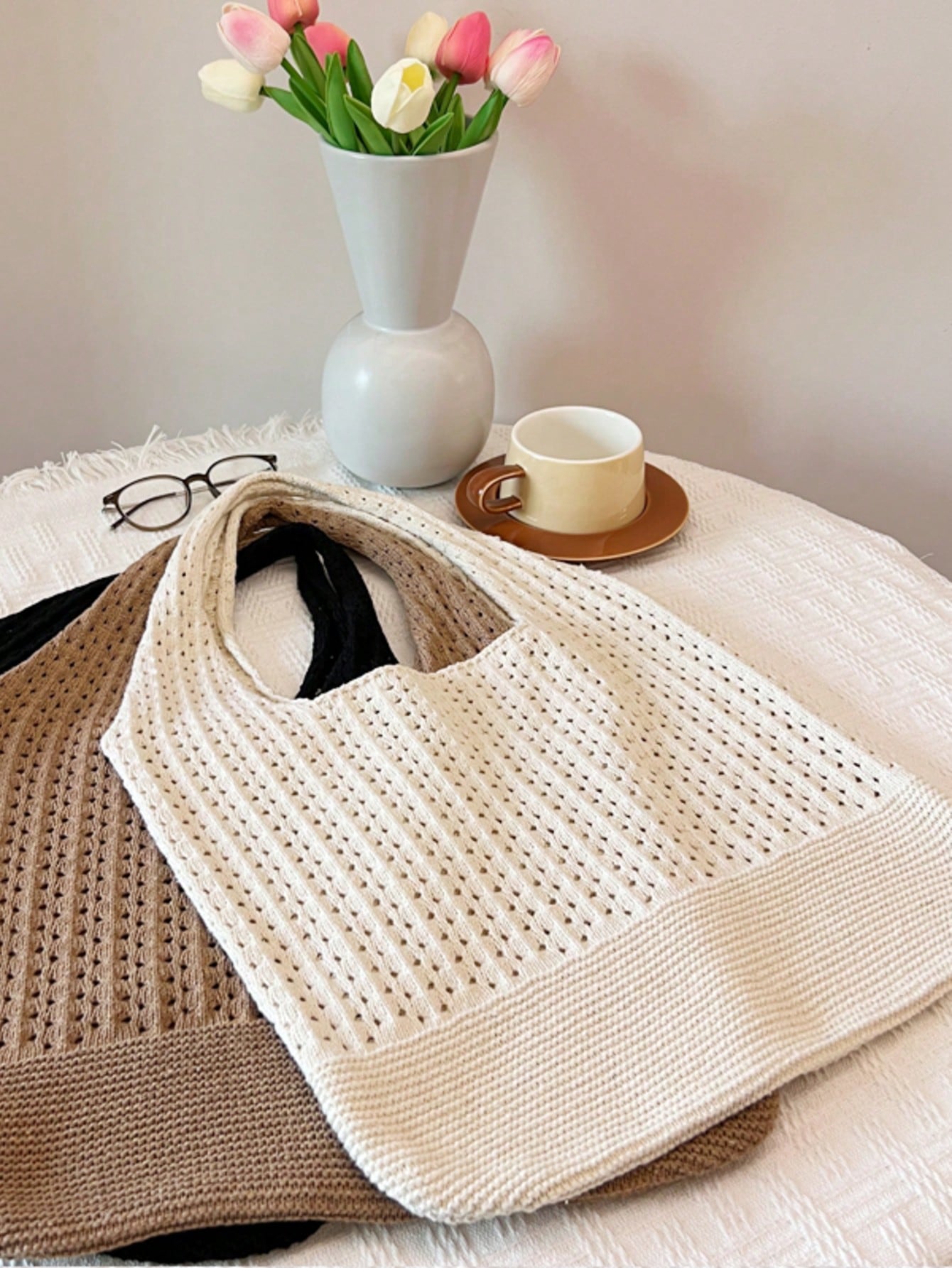Summer Vacation Beach Bag, Large Capacity Tote Bag, Fashionable & Elegant Women's Shoulder Bag