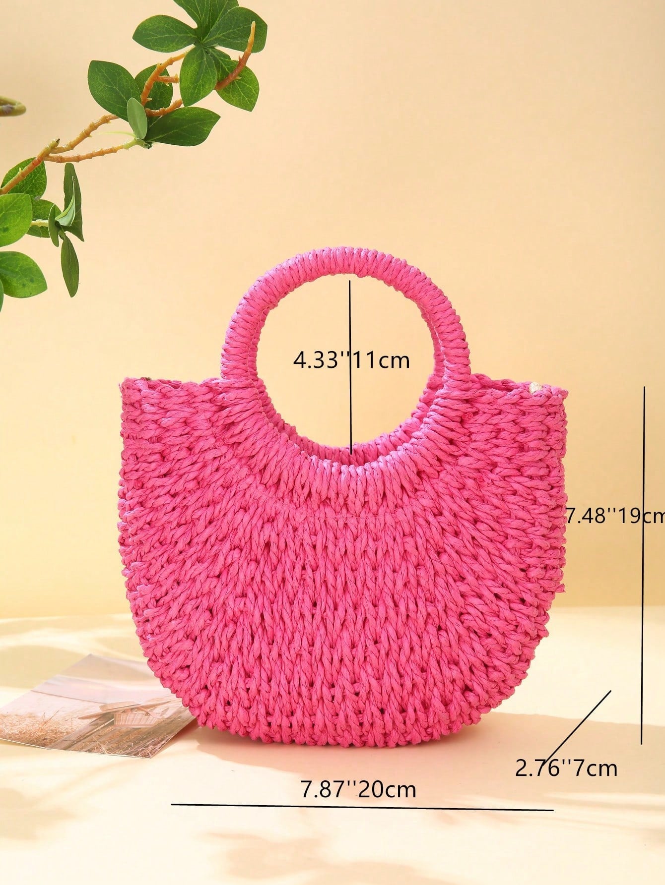 Yogodlns Straw Woven Crossbody Shoulder Bag Daisy Decor Handmade Small Purse Handbag Bohemia Summer Bag, Eye-Catching Beach Bag Summer