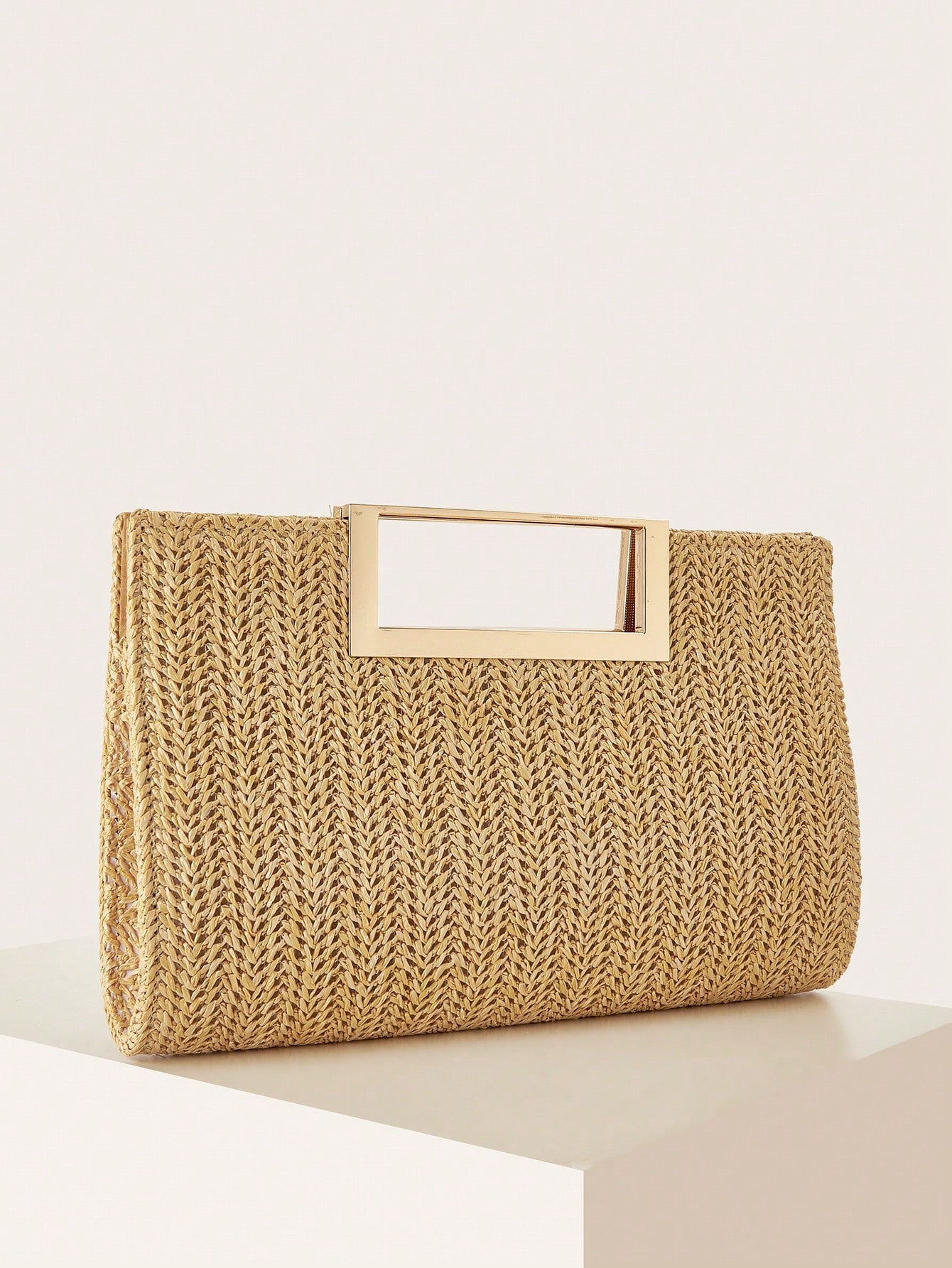 AIBBYDAR Women's Evening Bag, Apricot Colored Fashionable Solid Velvet Handbag, Suitable For Evening Gowns