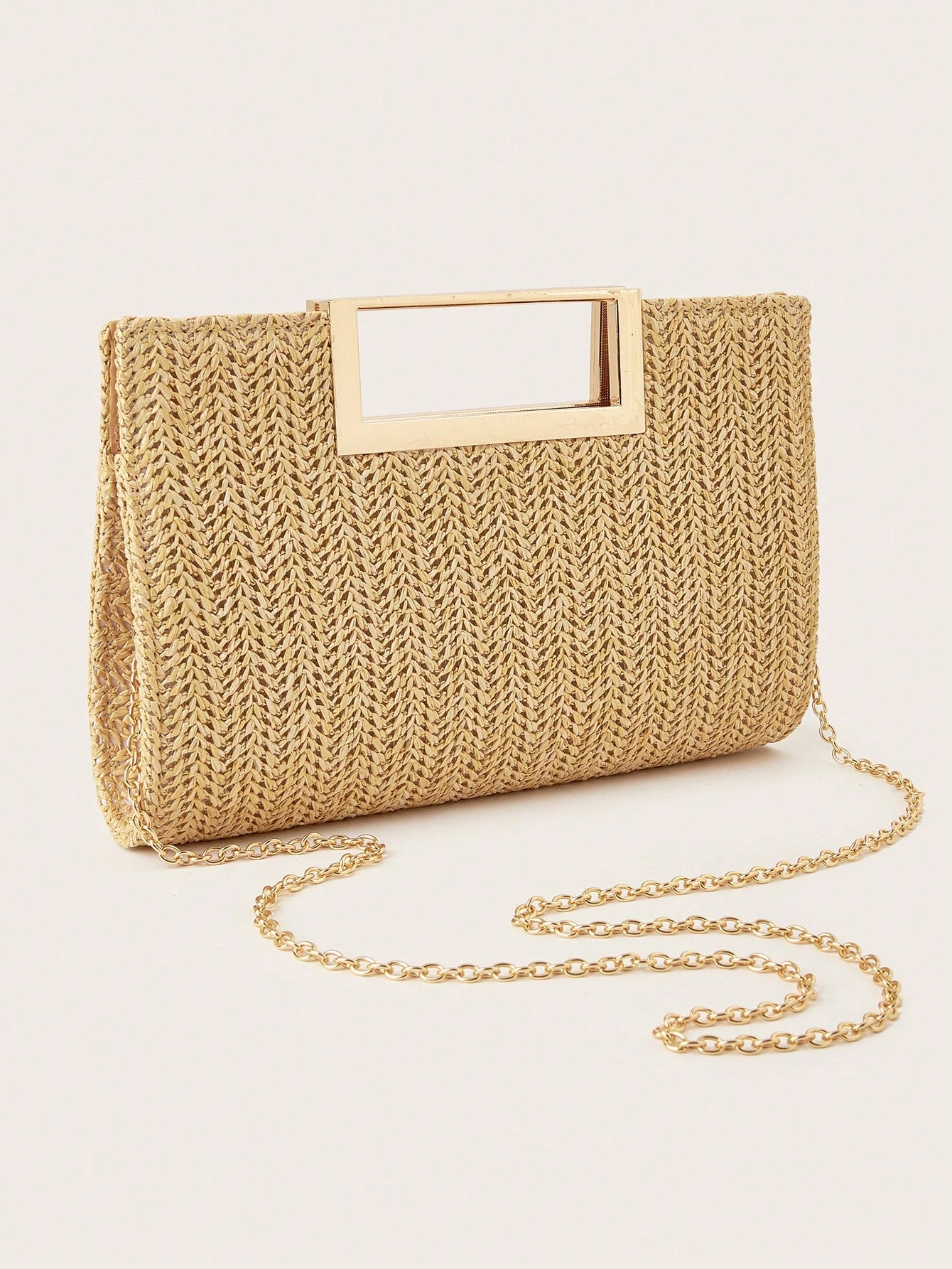 AIBBYDAR Women's Evening Bag, Apricot Colored Fashionable Solid Velvet Handbag, Suitable For Evening Gowns
