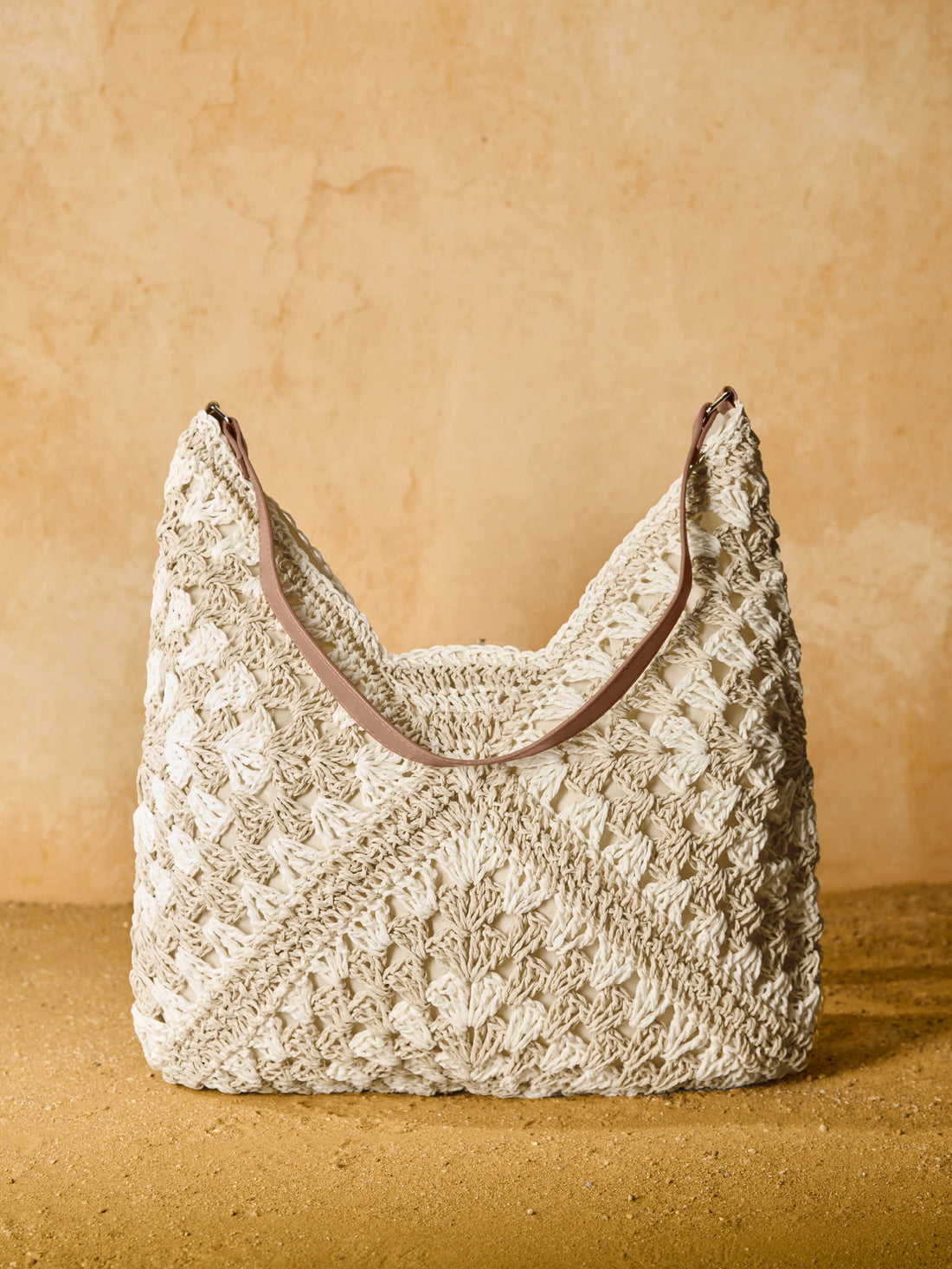 Tropiscape Women's Hand-Woven Grandmother Check Contrasting Large Capacity Tote Bag, Beach Necessities, Beach Essentials,Beach Stuff & Summer Essentials