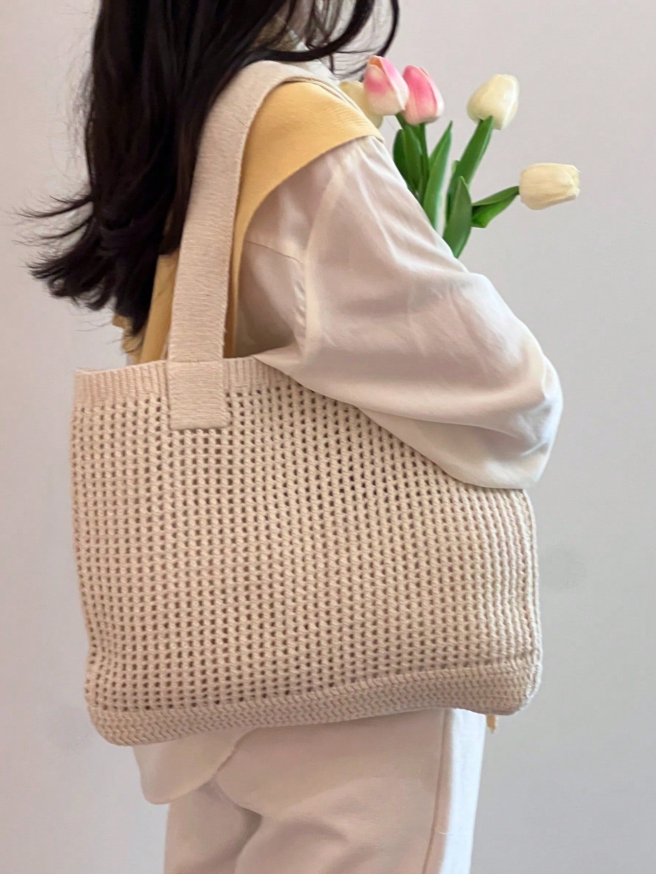 Summer Vacation Beach Bag, Large Capacity Shoulder Bag, Elegant Ladies' Fashion Shoulder Bag,