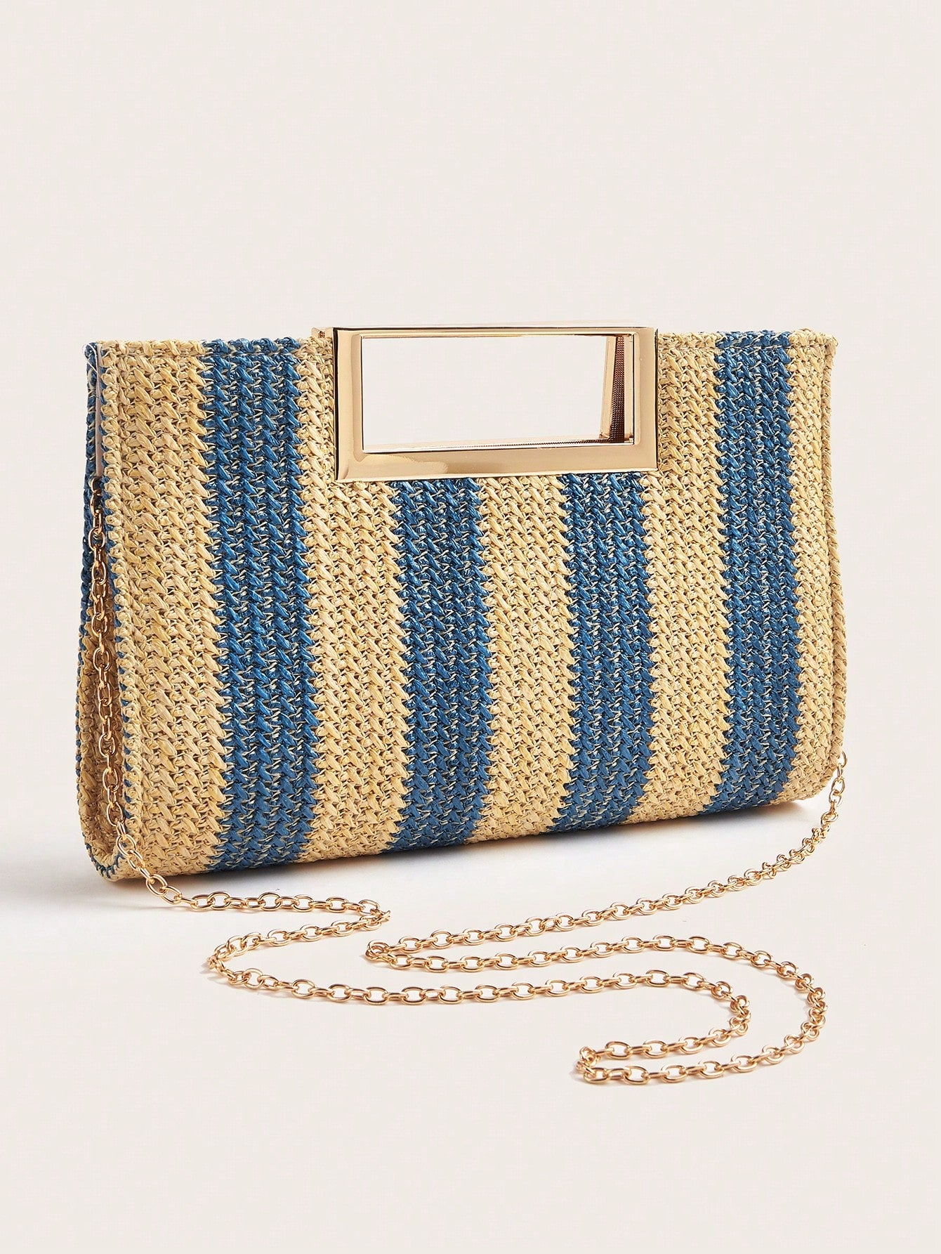 AIBBYDAR Beige Woven Handbag For Women, Fashion Tote Bag For Holiday, Beach, Business Commute, Casual, Minimalist, Beach, Vacation, Woven Bag