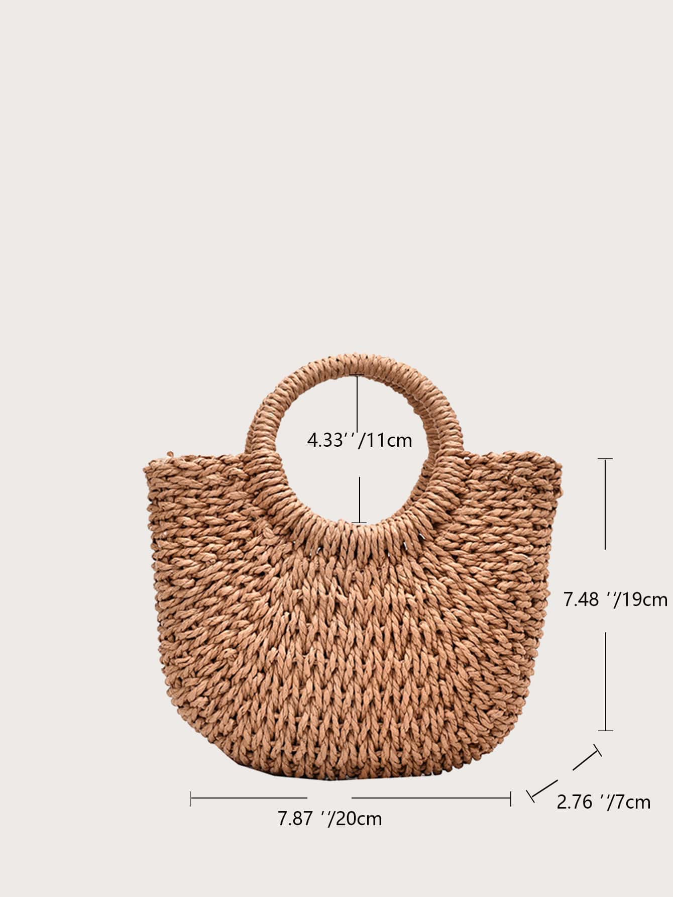 Yogodlns Straw Woven Crossbody Shoulder Bag Daisy Decor Handmade Small Purse Handbag Bohemia Summer Bag, Eye-Catching Beach Bag Summer