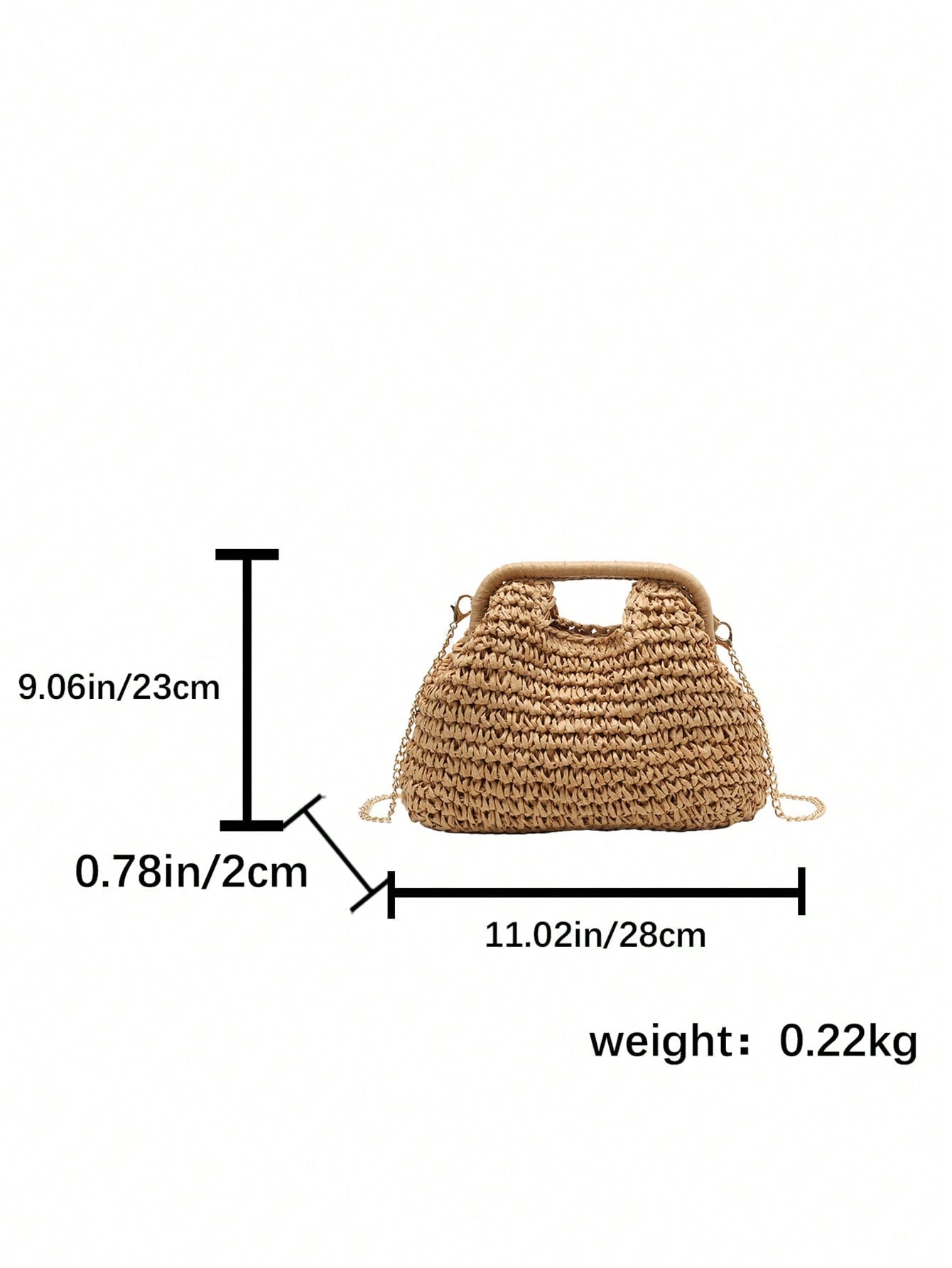 Summer New Style Simple Vacation Travel Beach Paper Woven Crossbody Popular Shoulder Bag For Vacation Travel&Fashionable Clothing Matching&Going Shopping With Friends, Holiday, Woven Bag, Straw Bag