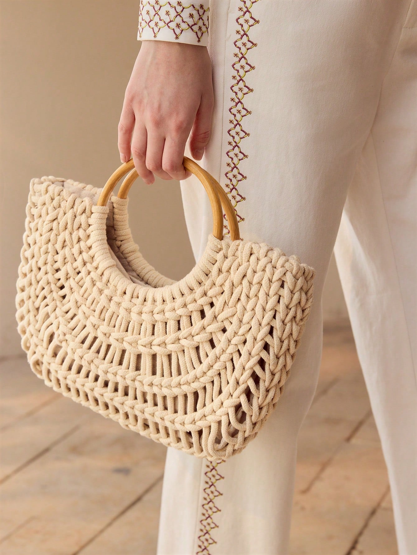 MOTF PREMIUM FASHION VACATION WOVEN TOTE BAG