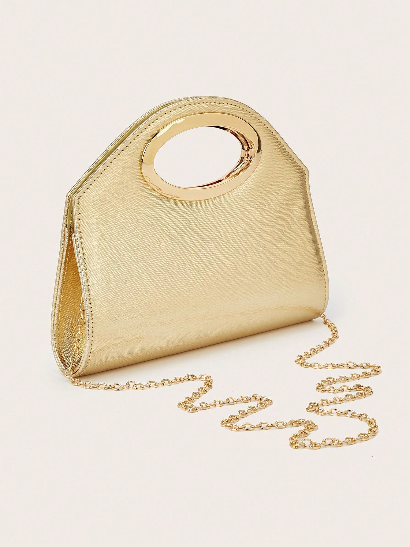 AIBBYDAR Women's Evening Bag, Apricot Colored Fashionable Solid Velvet Handbag, Suitable For Evening Gowns
