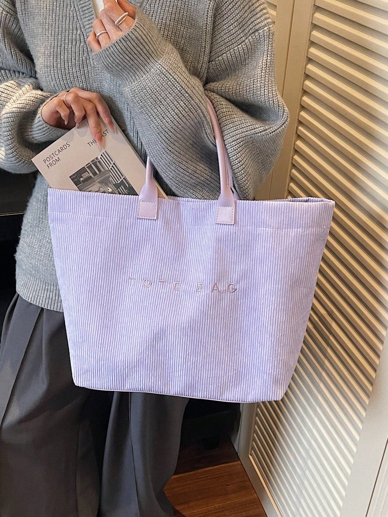 New Large Capacity Letter Decor Woven Straw Tote Bag, Multi-Functional Commute Casual Vacation Woven Straw Handbag Suitable For Commuting, Shopping, Beach Vacation, Office, Holidays