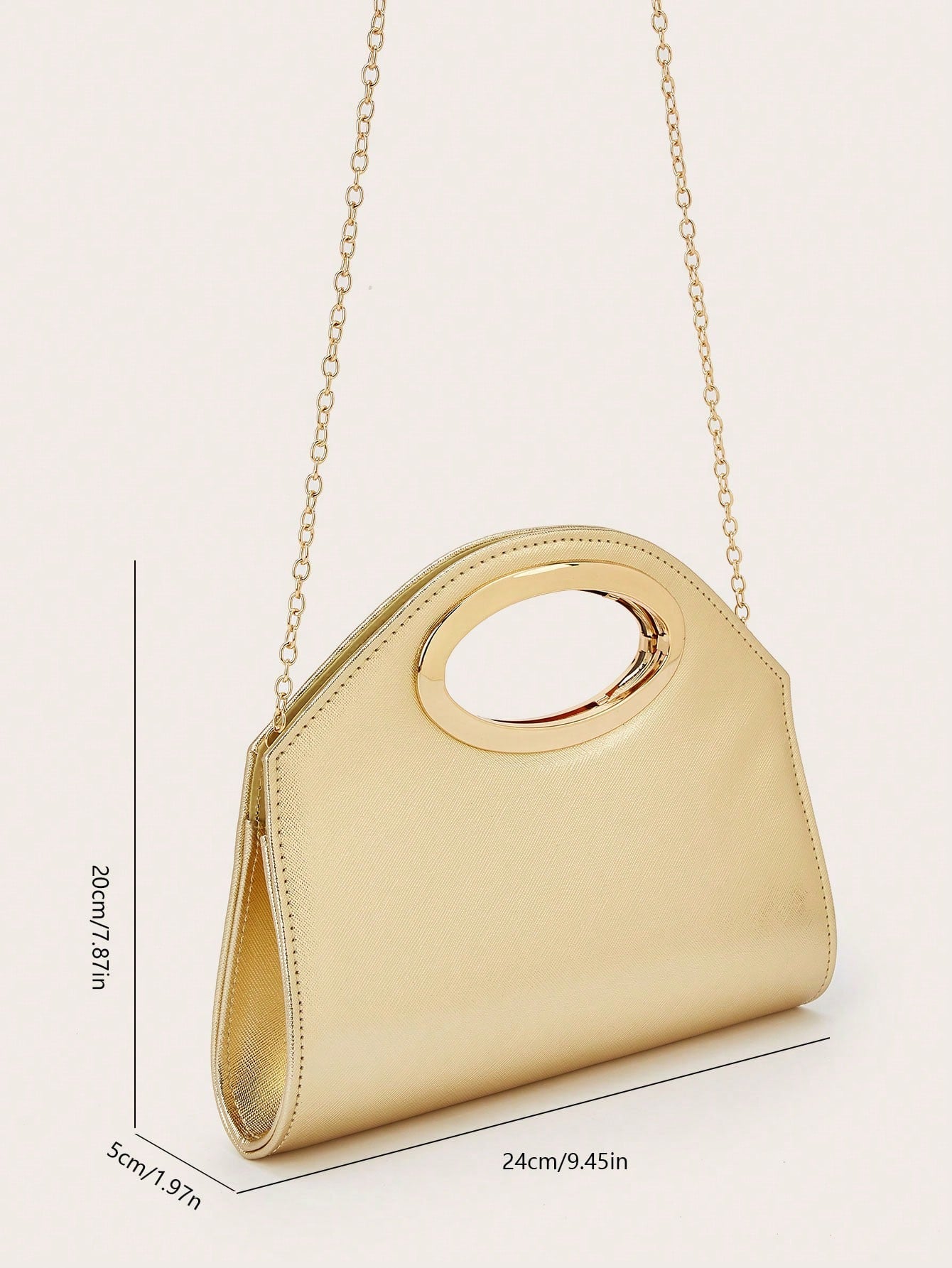AIBBYDAR Women's Evening Bag, Apricot Colored Fashionable Solid Velvet Handbag, Suitable For Evening Gowns