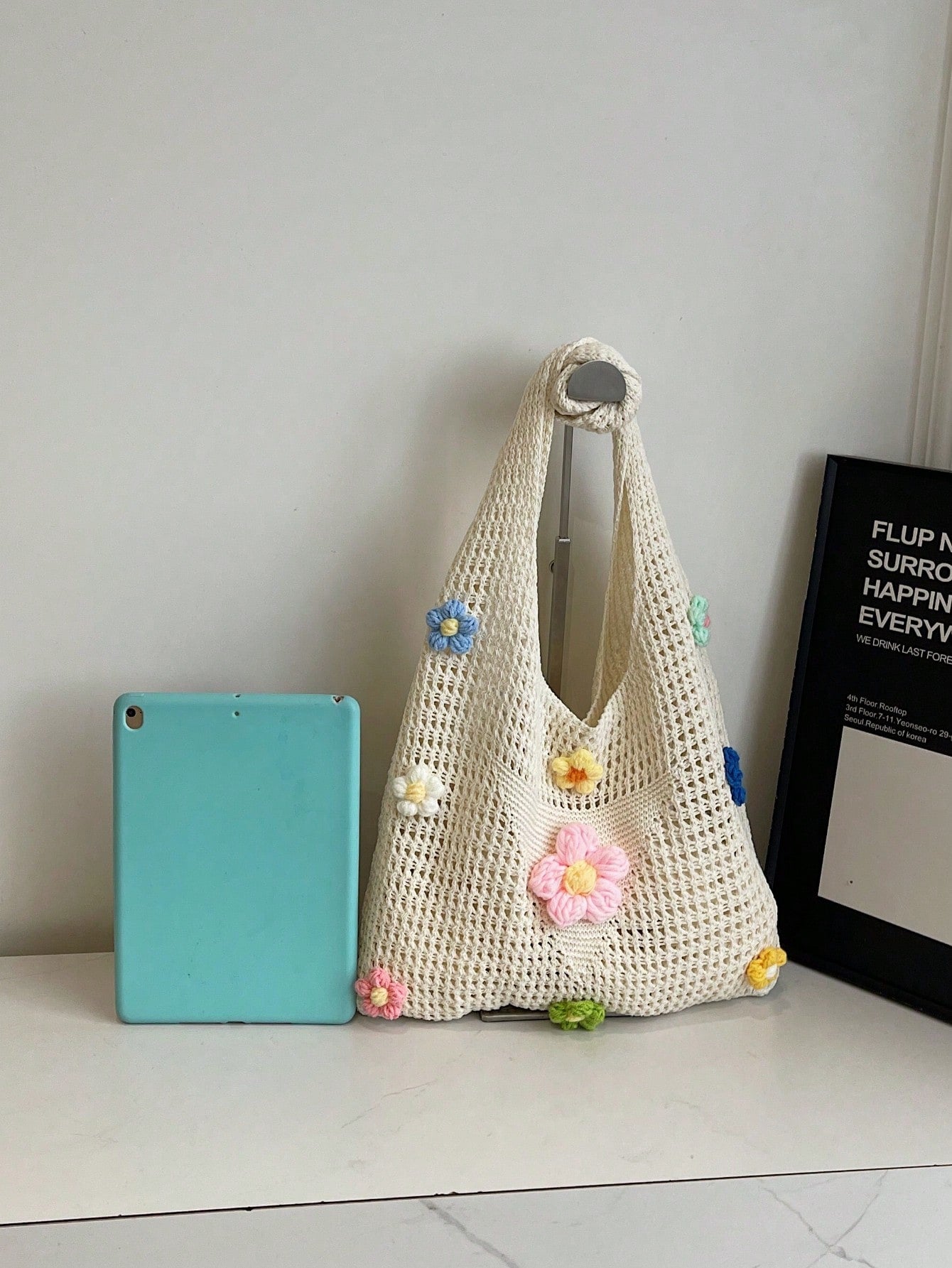 Summer New Casual Straw Tote Bag, Women Large Capacity Shoulder Shopping Handbag , Summer , Beach