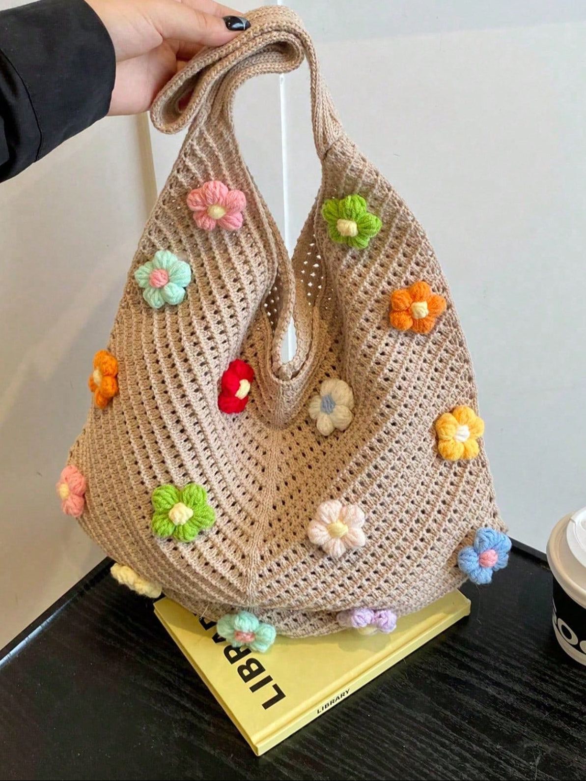 Summer New Casual Straw Tote Bag, Women Large Capacity Shoulder Shopping Handbag , Summer , Beach