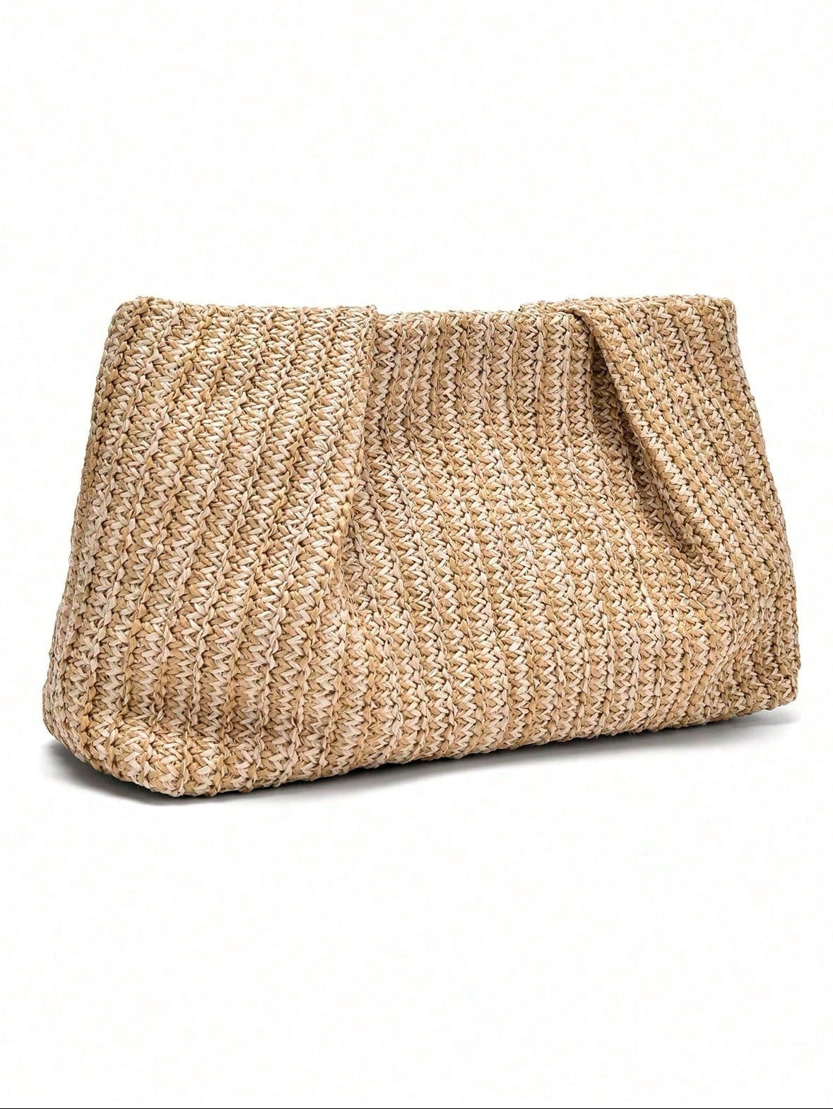 1pc Rainbow Color Woven Clutch Bag, Minimalist & Fashionable, Suitable For Casual/Daily Use, Woven Bag