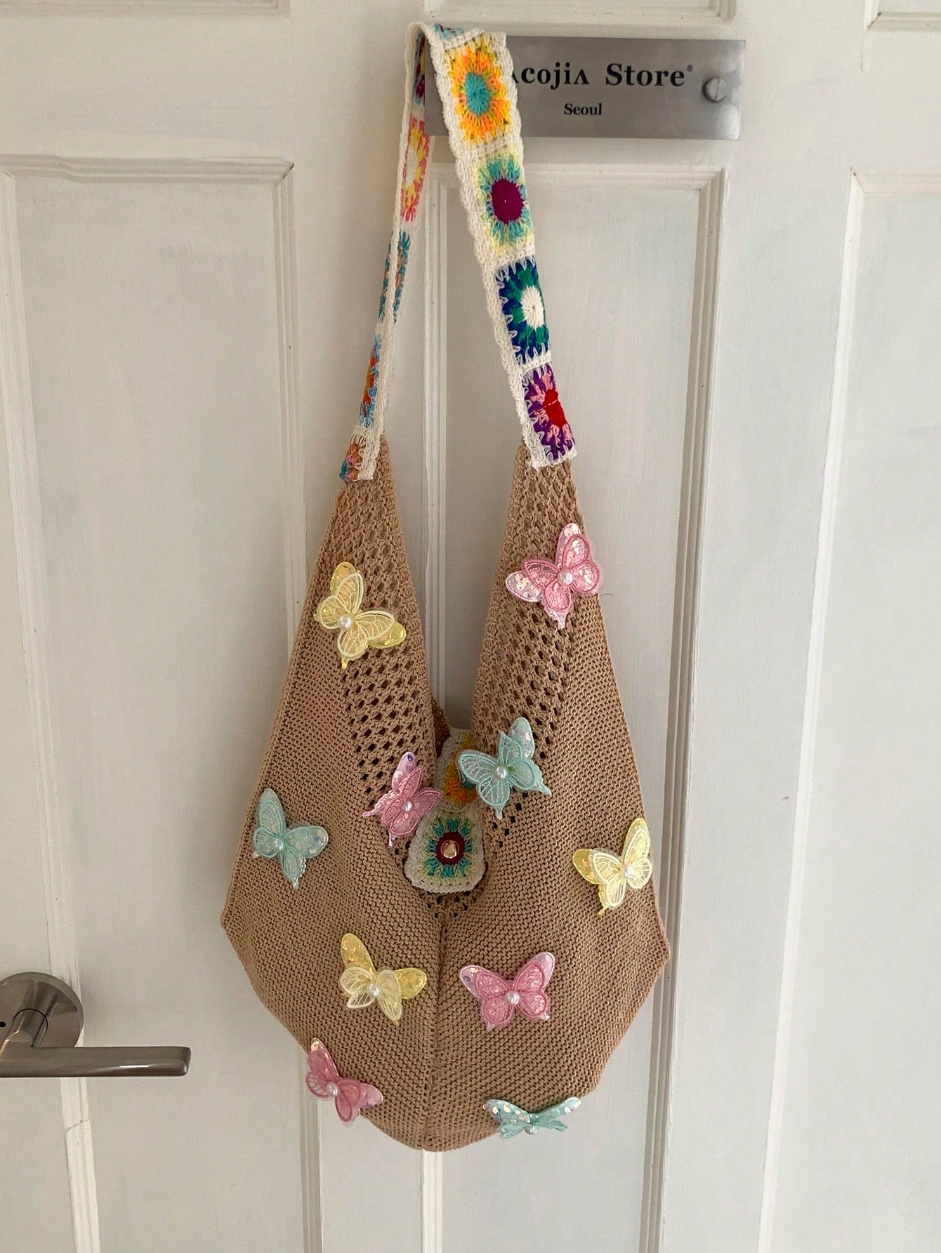 Summer New Casual Straw Tote Bag, Women Large Capacity Shoulder Shopping Handbag , Summer , Beach