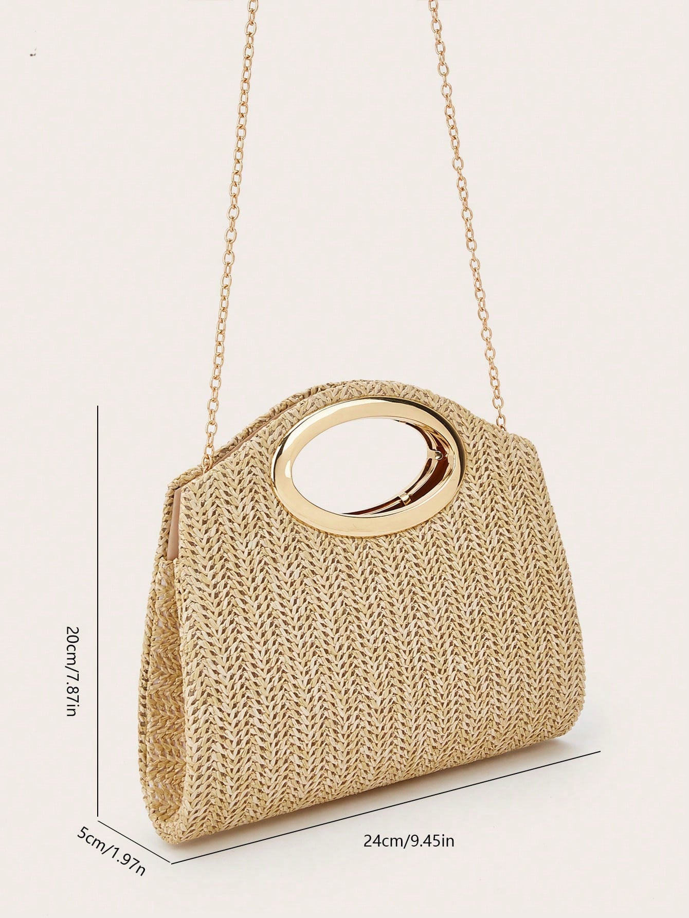 AIBBYDAR Women's Evening Bag, Apricot Colored Fashionable Solid Velvet Handbag, Suitable For Evening Gowns