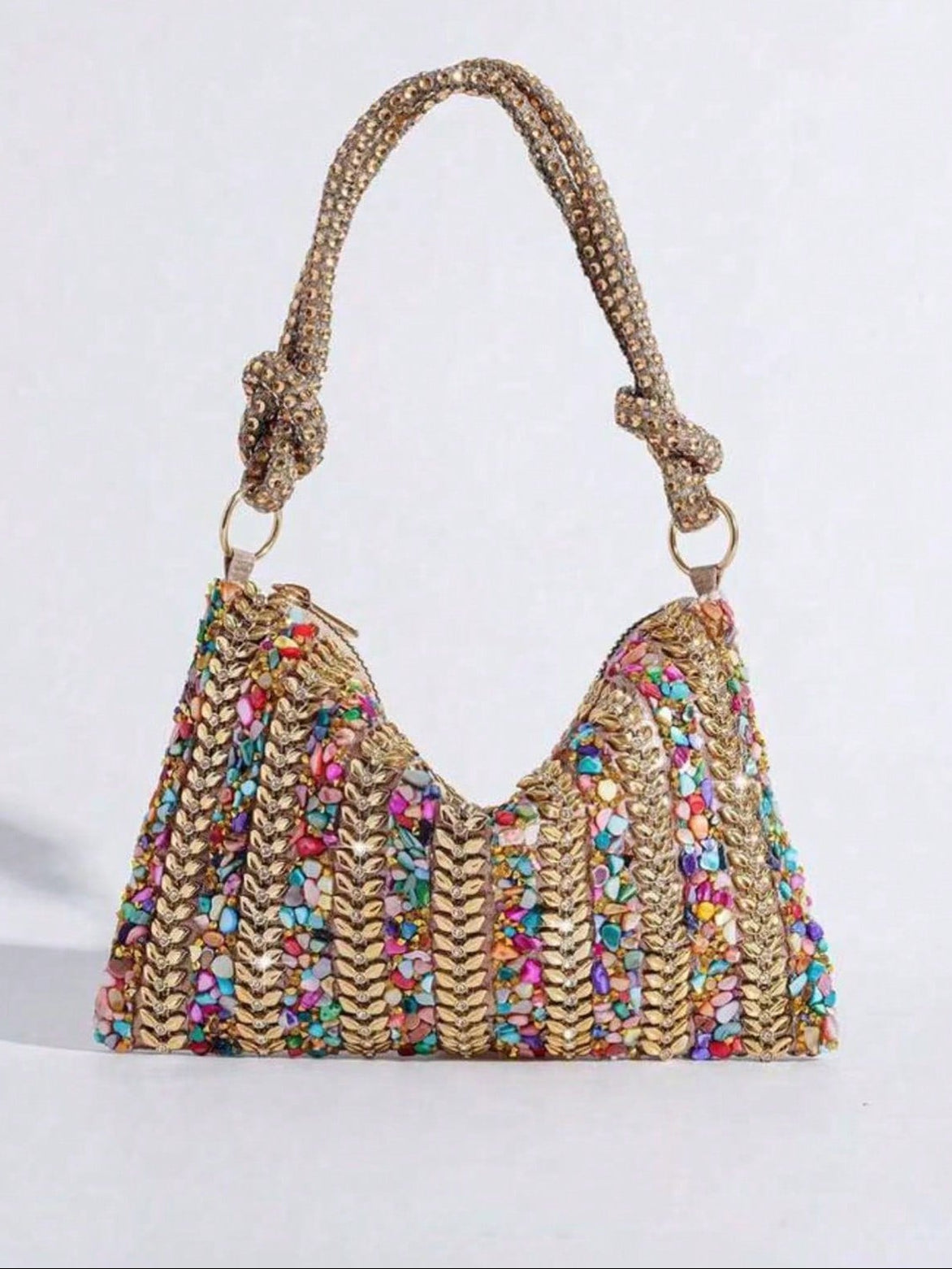 2026 New Rhinestone Decorated Evening Bag, Colorful Banquet Bag, Elegant Party Event Handbag,